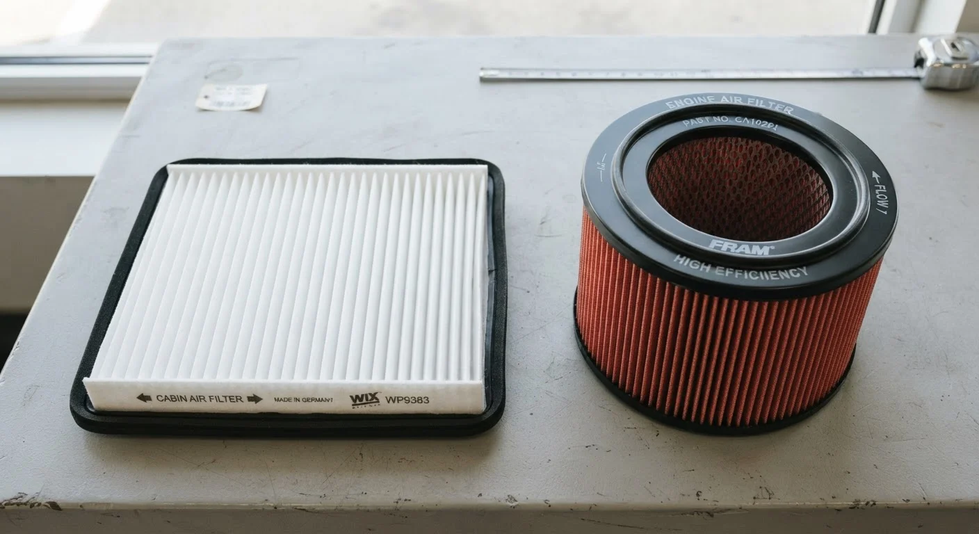 Cabin Air Filter vs. Engine Air Filter: One Affects Your Comfort, One Affects Your Engine