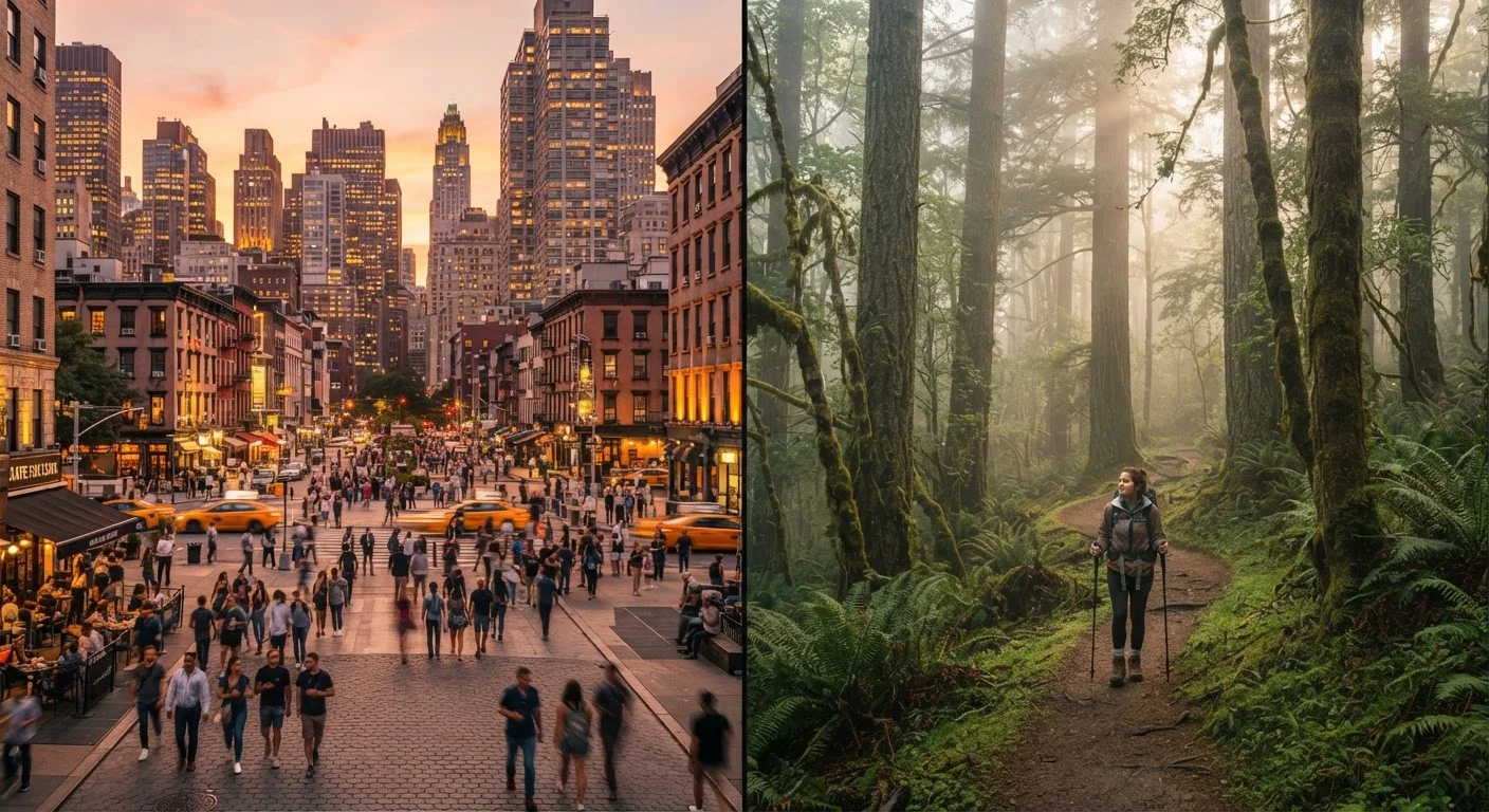 Choosing Between a City Trip and a Nature Trip: How to Think It Through