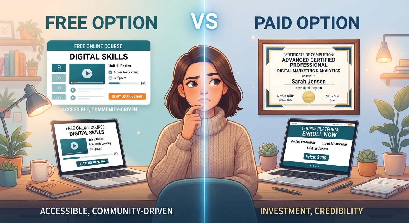 Free vs. Paid Online Courses: When the Price Tag Actually Matters