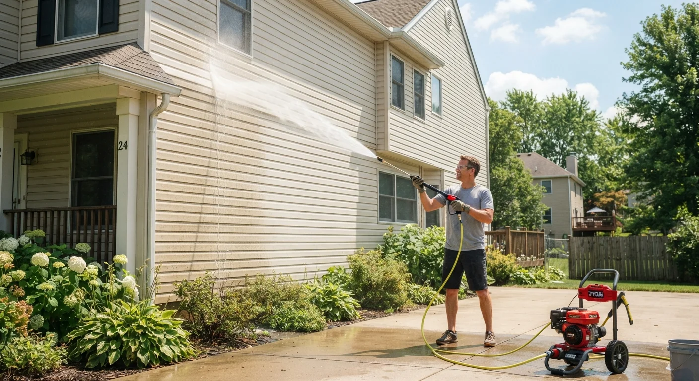 Pressure-Washing Your Home's Exterior Without Causing Damage