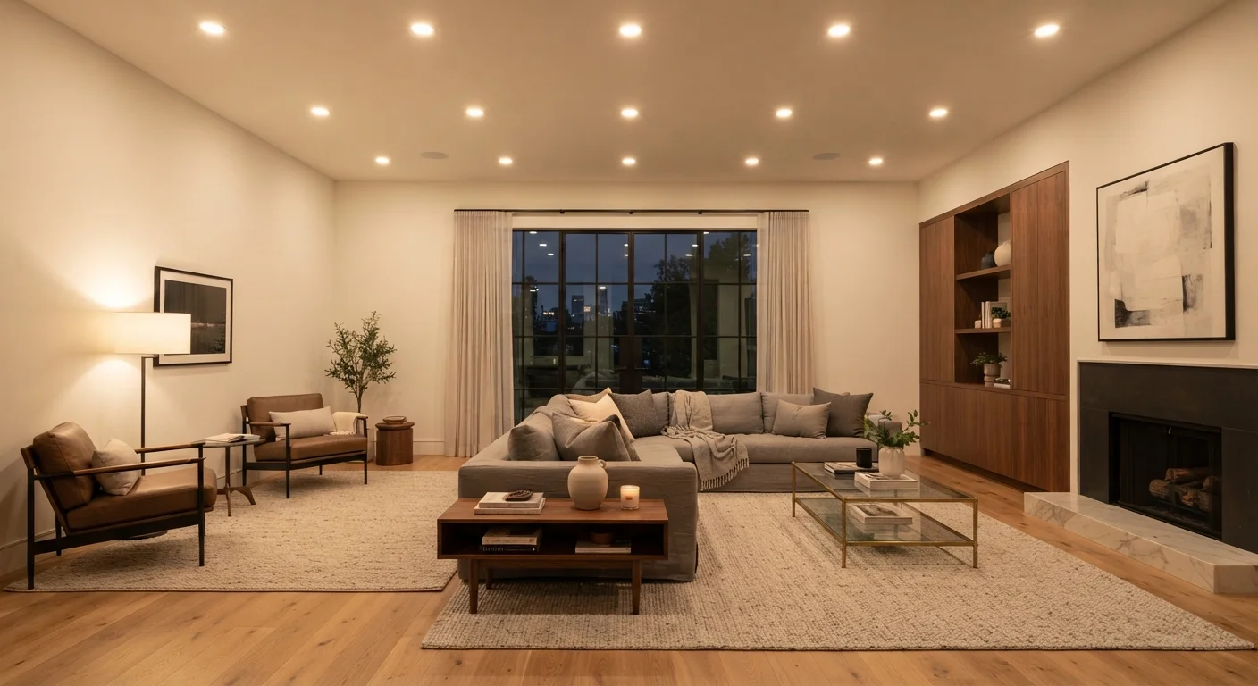Recessed Lighting Layout: How Electricians Plan Spacing and Placement