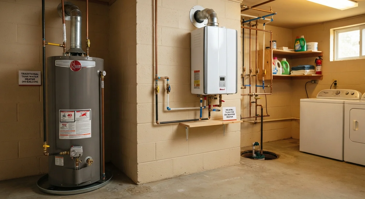 Tank vs. Tankless Water Heaters: What Homeowners Should Understand Before Replacing